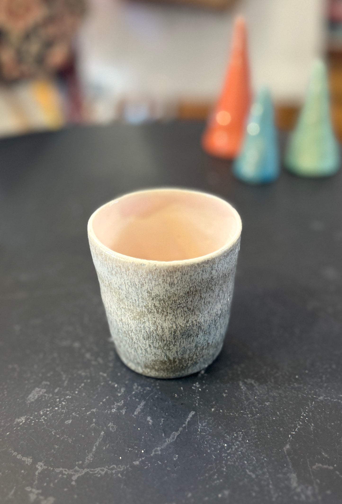 Teeschale/Kaffeebecher glasiert - Handgemachte Keramik von Johanna Reiner