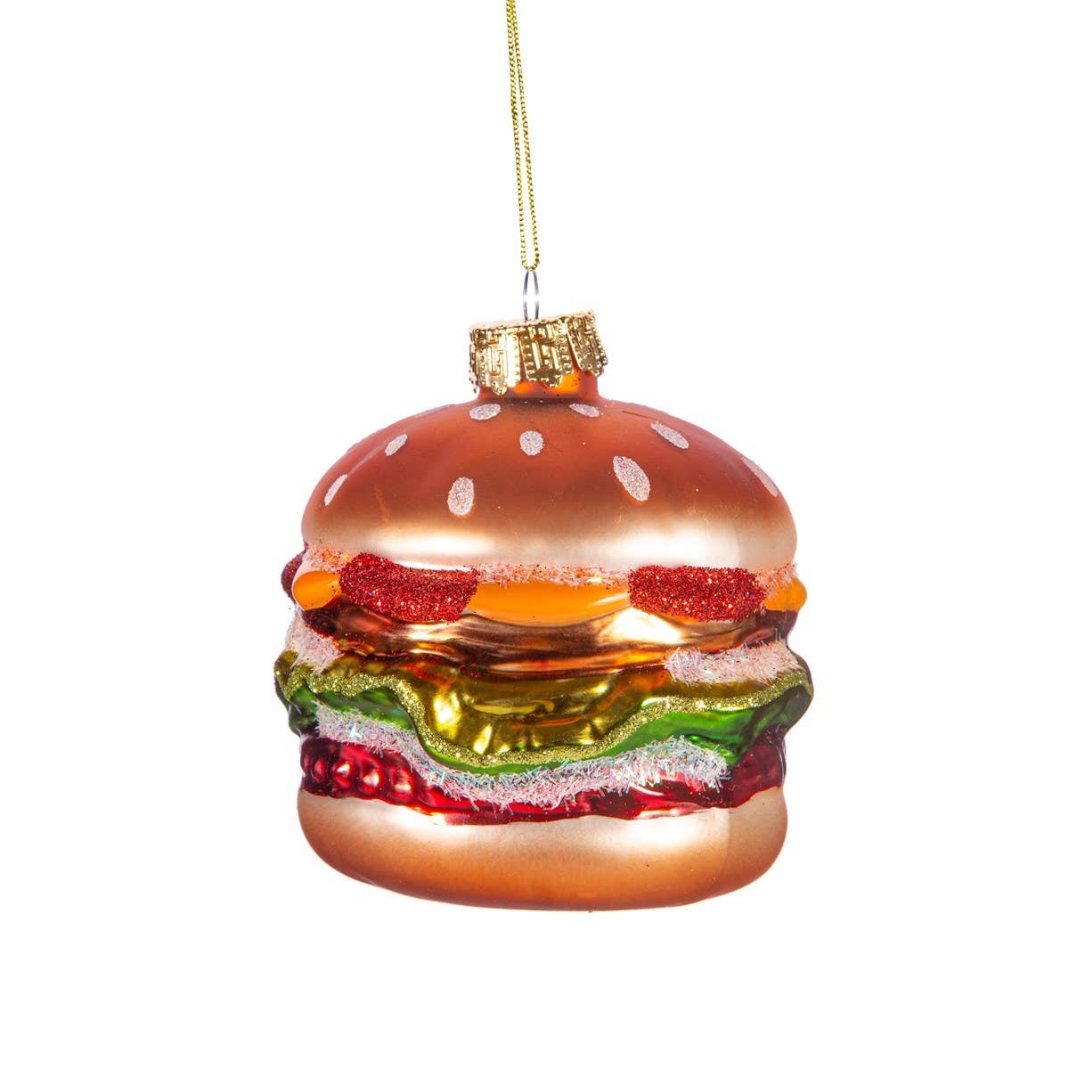 Großer fetter Burger Christbaumkugel