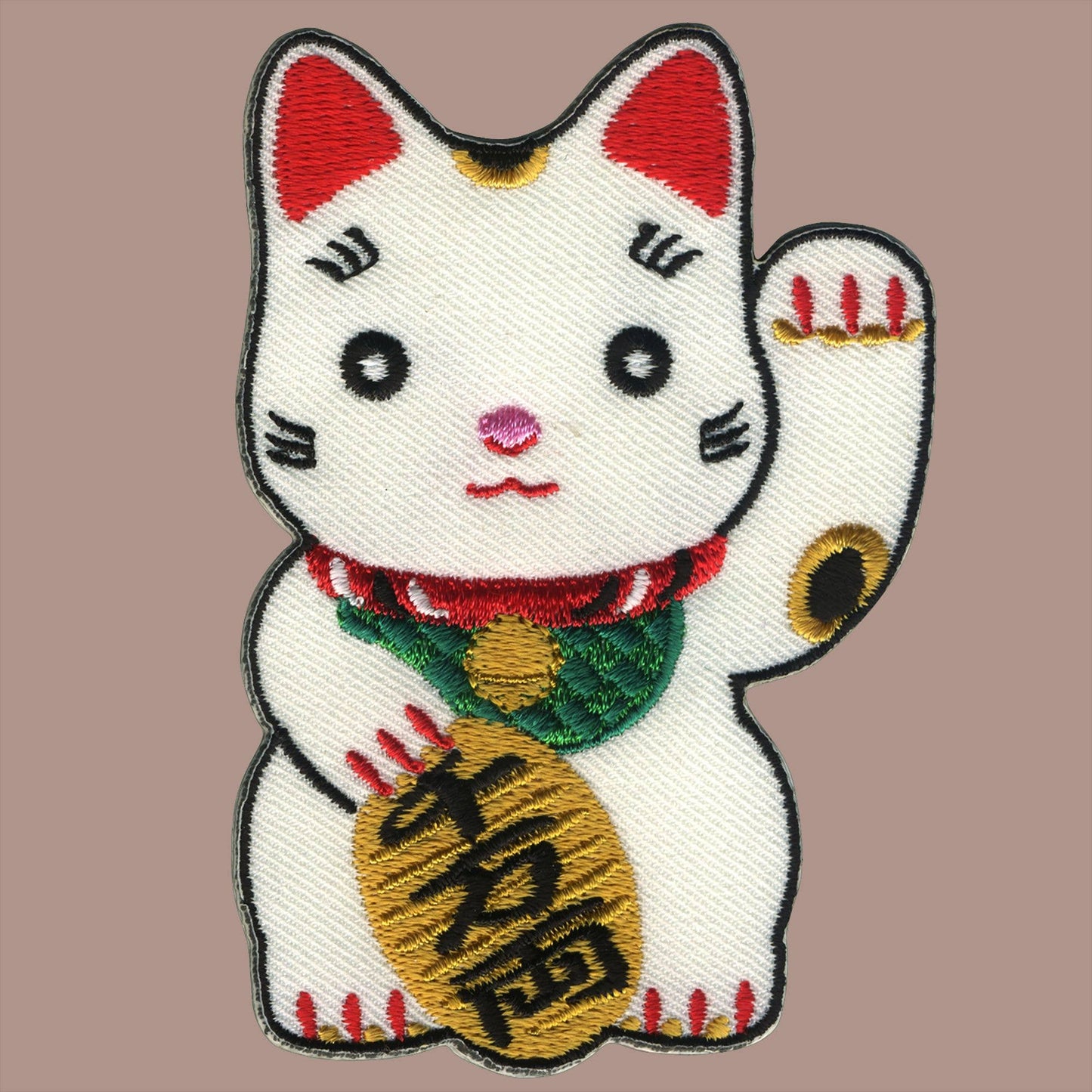 Aufnäher Winkekatze-Glückskatze Glücksbringer Patch