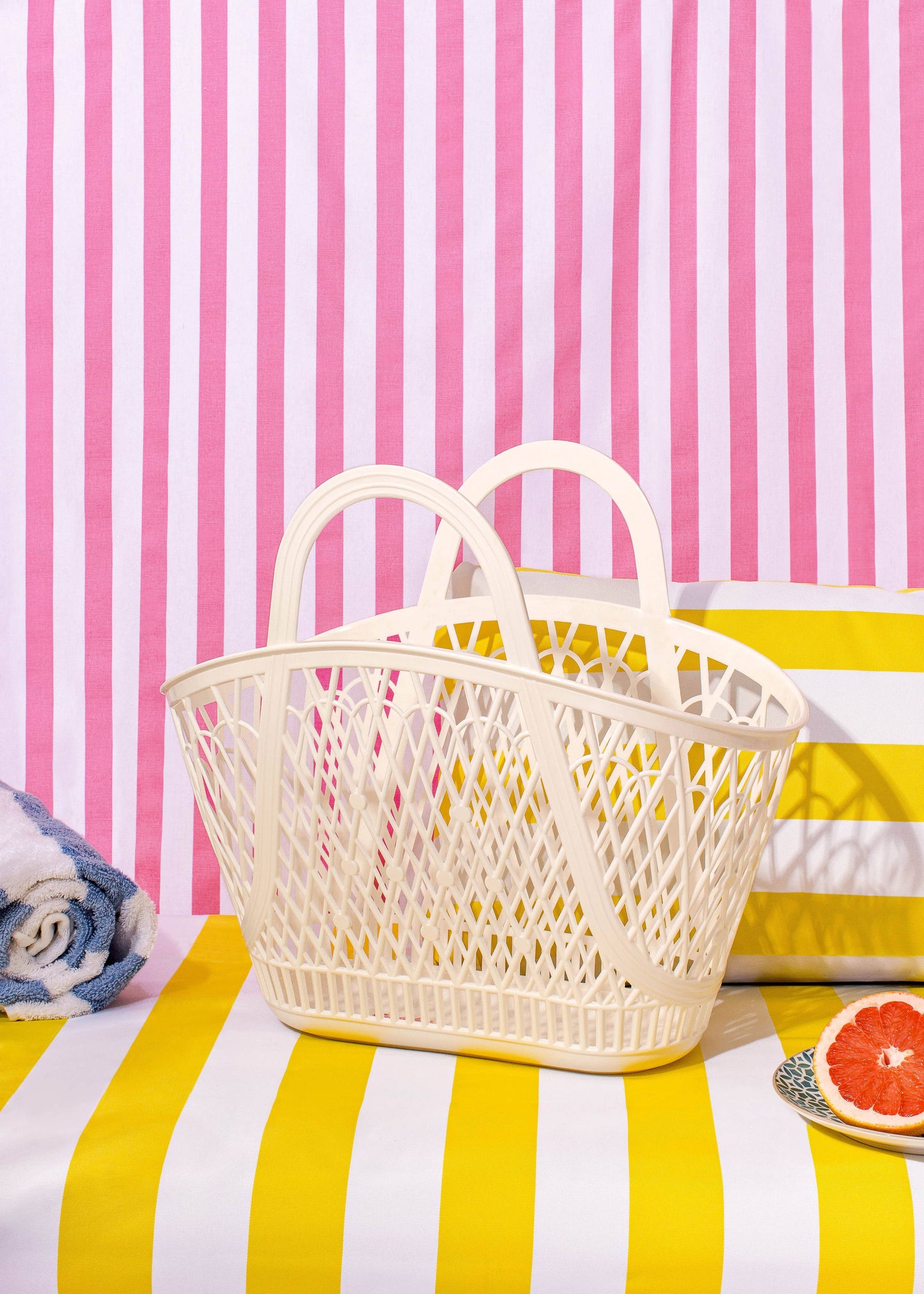 Betty Basket Jelly Tasche: Cream