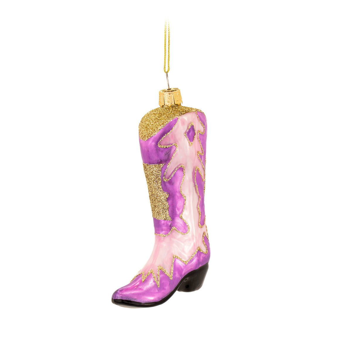 Weihnachtskugel in Cowboy-Stiefel-Form