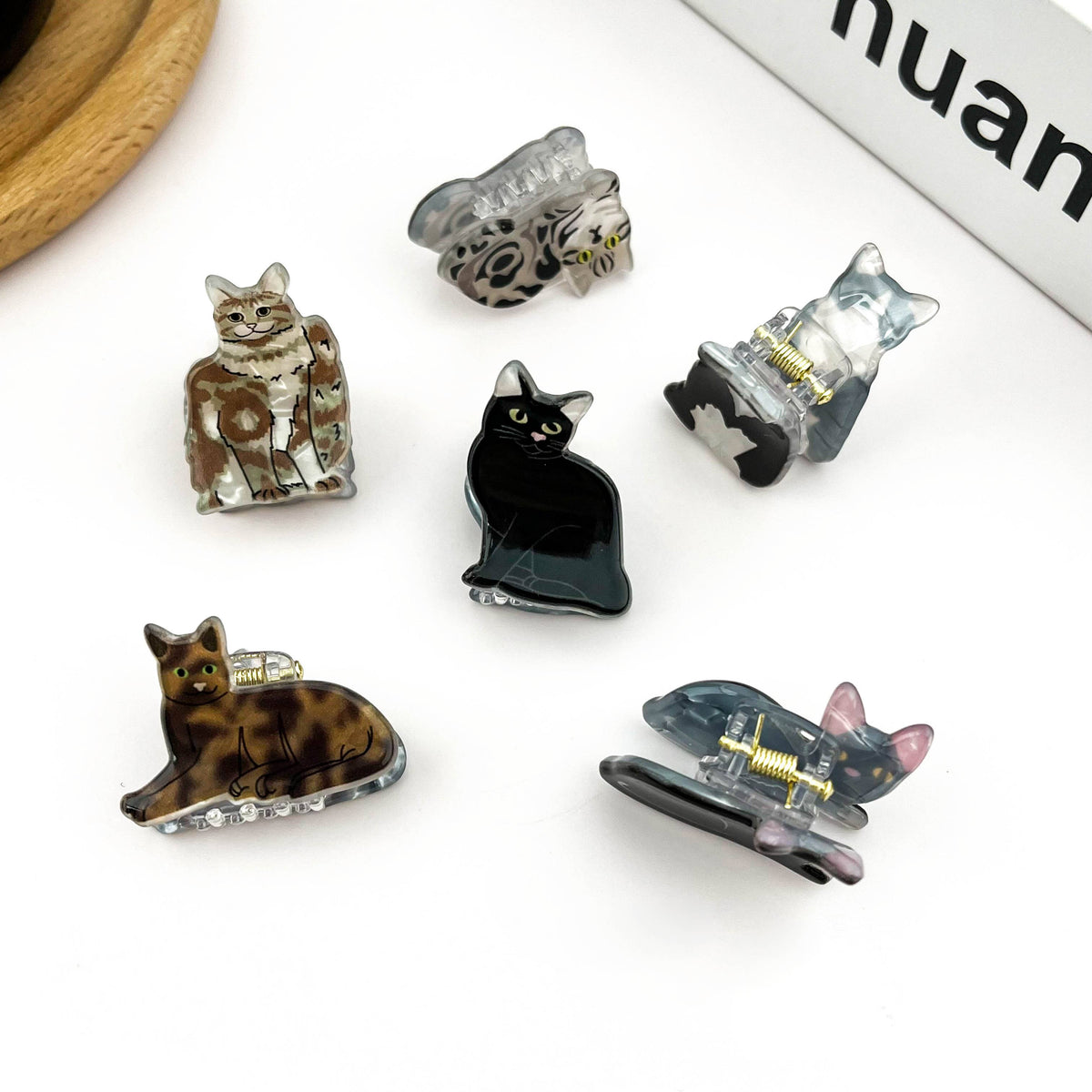 Mini Haarklammer Katze