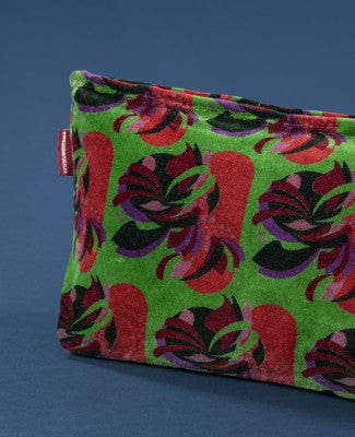 Kulturbeutel/Toiletttasche aus Baumwollsamt