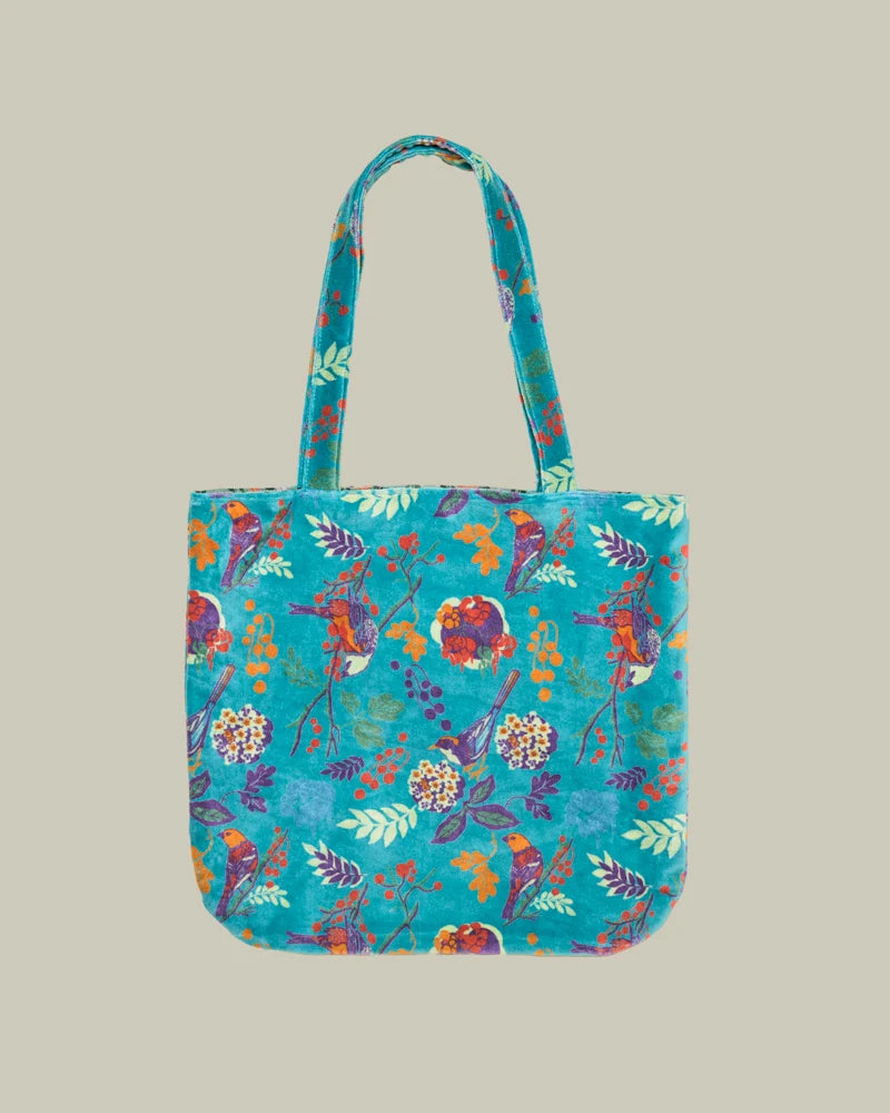 Totebag von Les Touristes Paris – 100% Baumwollen- Birdy Teal