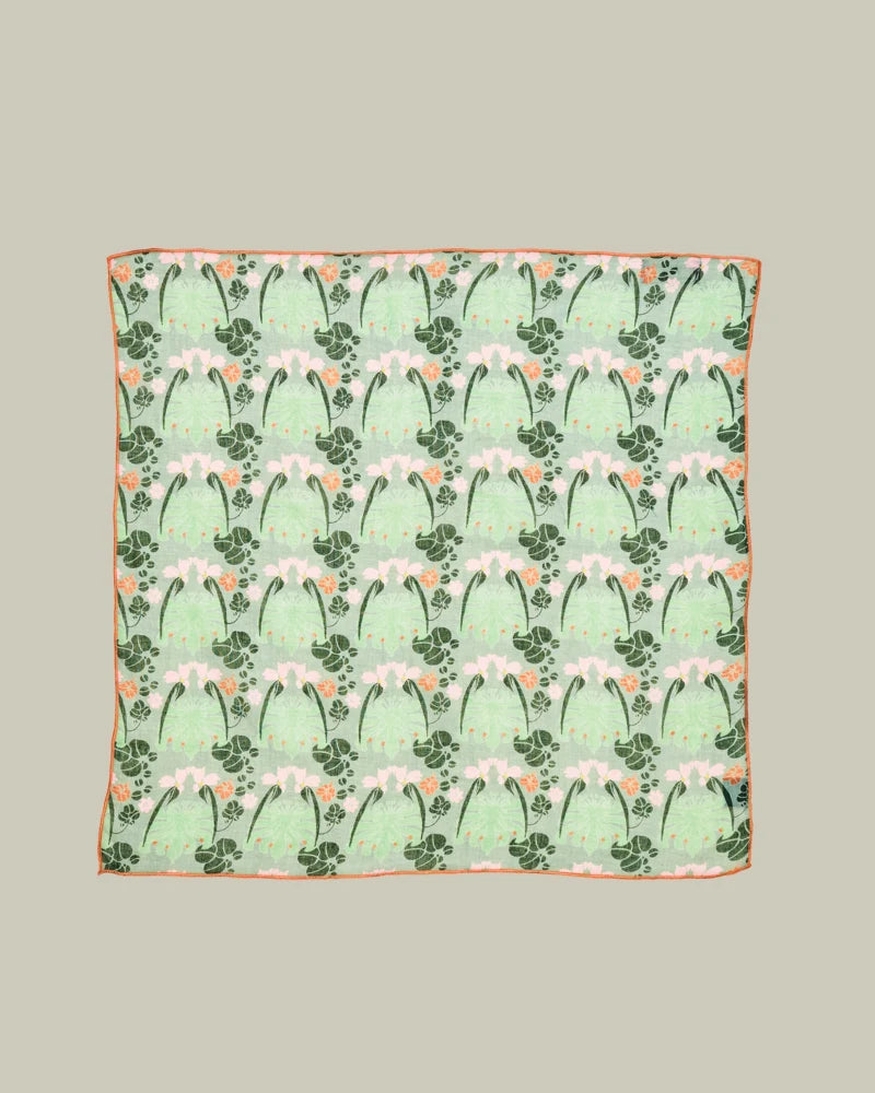 Square Scarf - William Sage Green Print