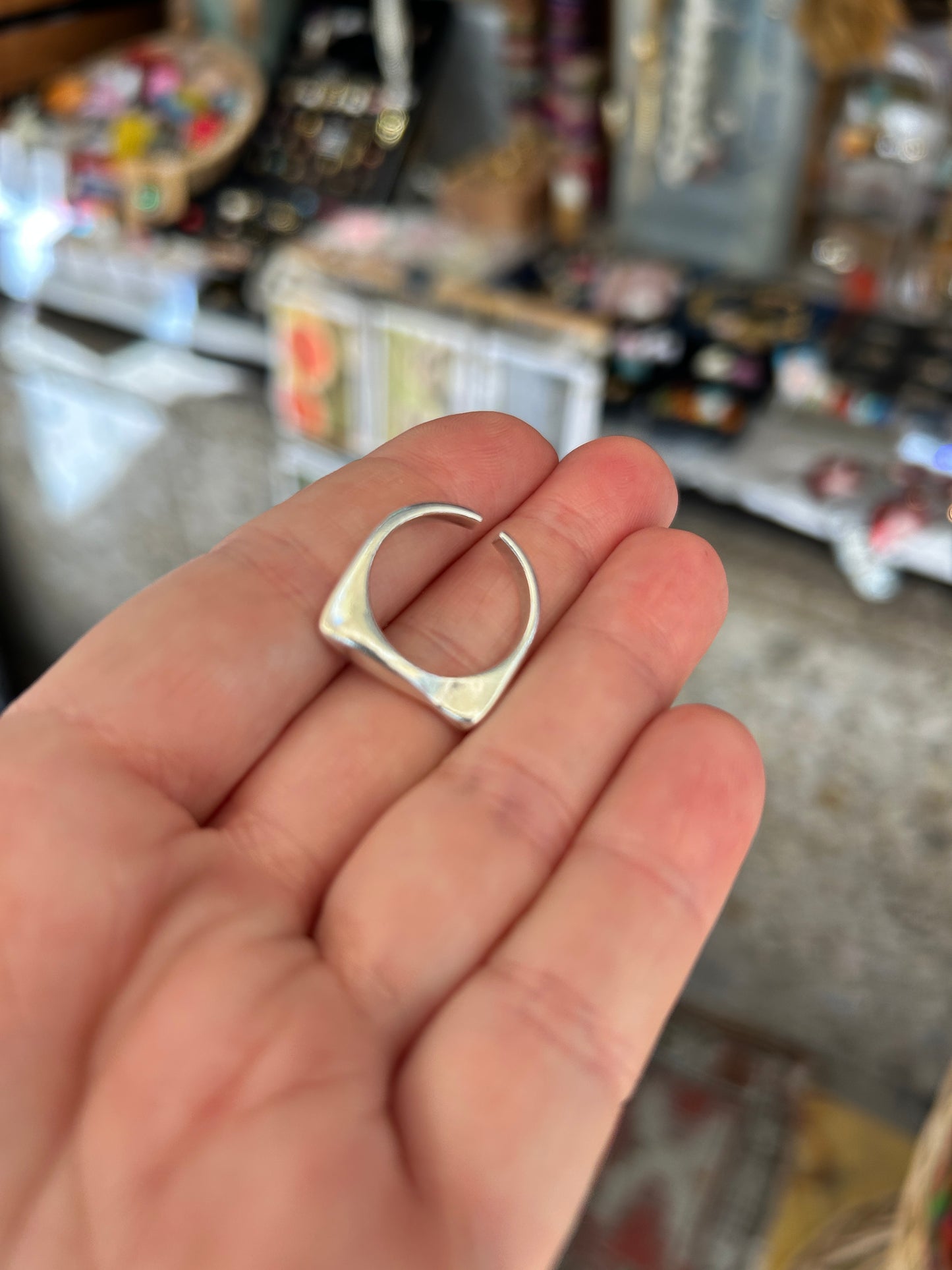 Silberring mit Fisch