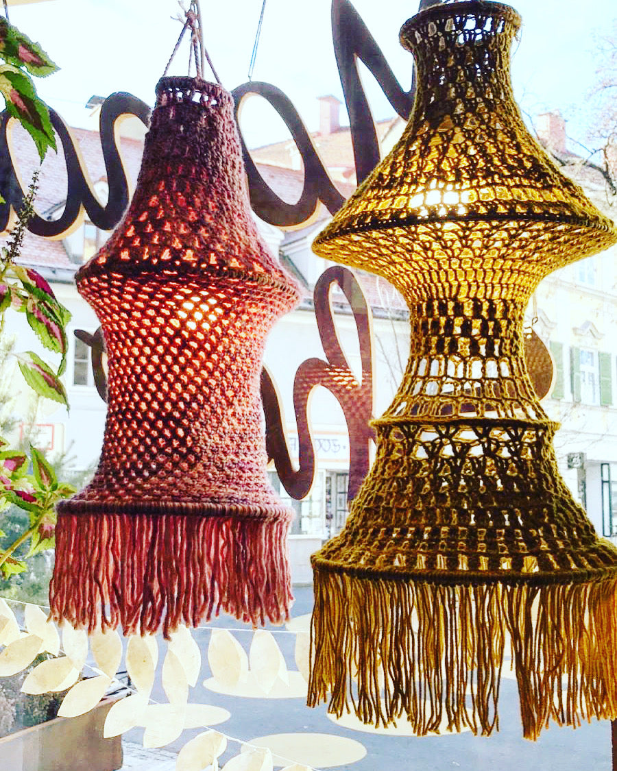 Lampenschirm für Pendelleuchte - handgemacht