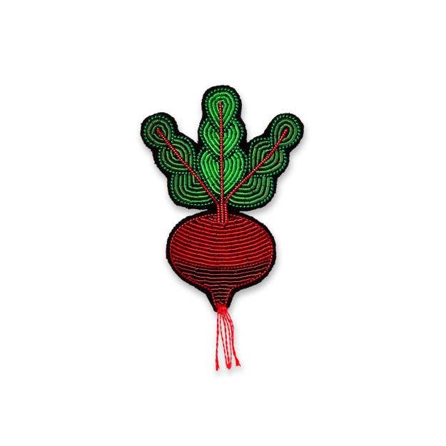 Brosche - Rote Beete