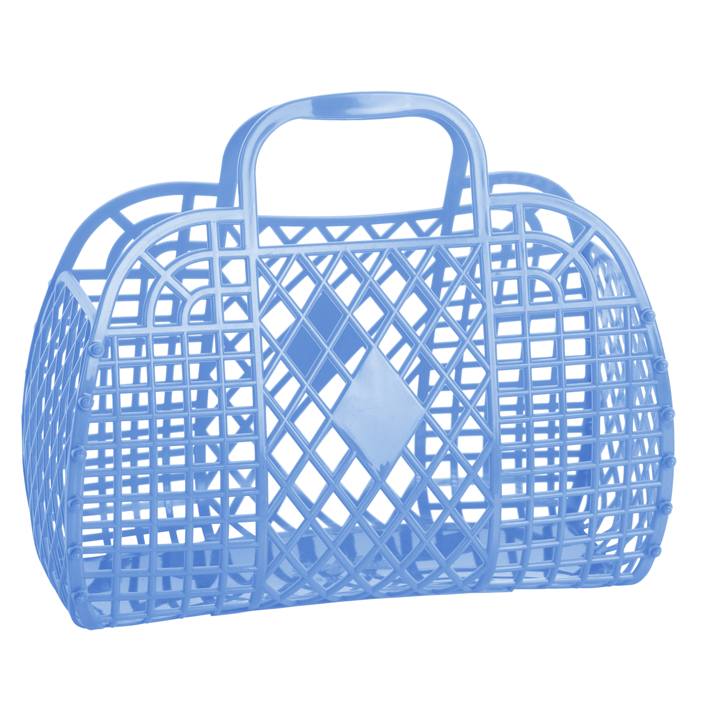 Sun Jellies Retro Basket Jelly Bag – Groß: Cornflower Blue
