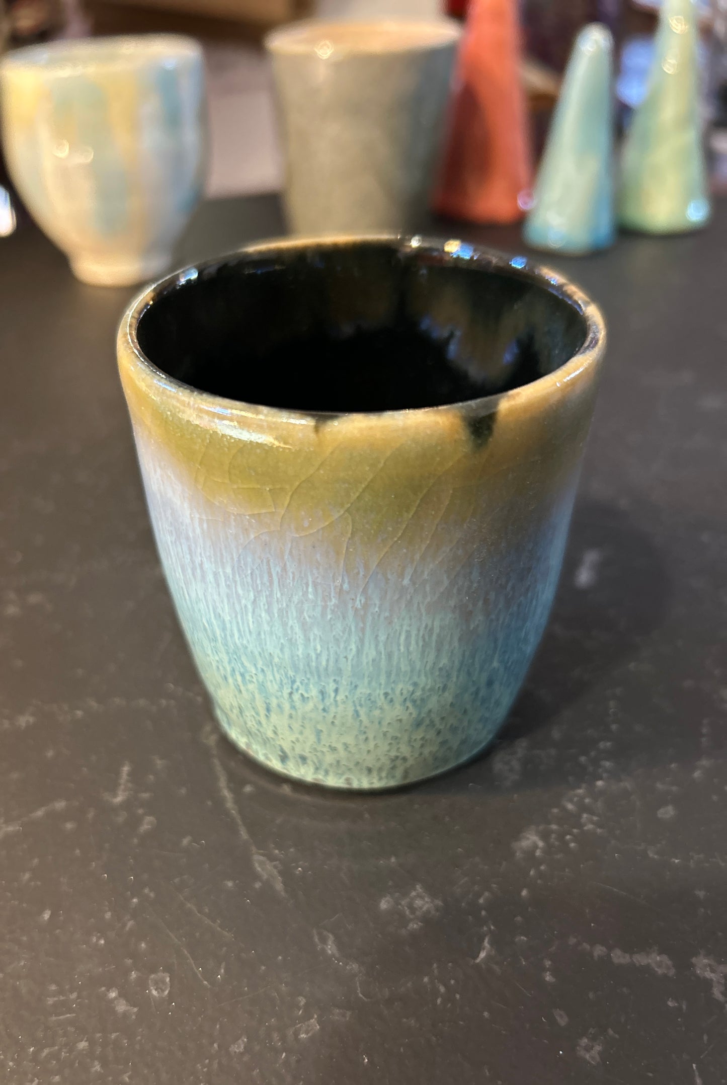 Teeschale/Kaffeebecher glasiert - Handgemachte Keramik von Johanna Reiner
