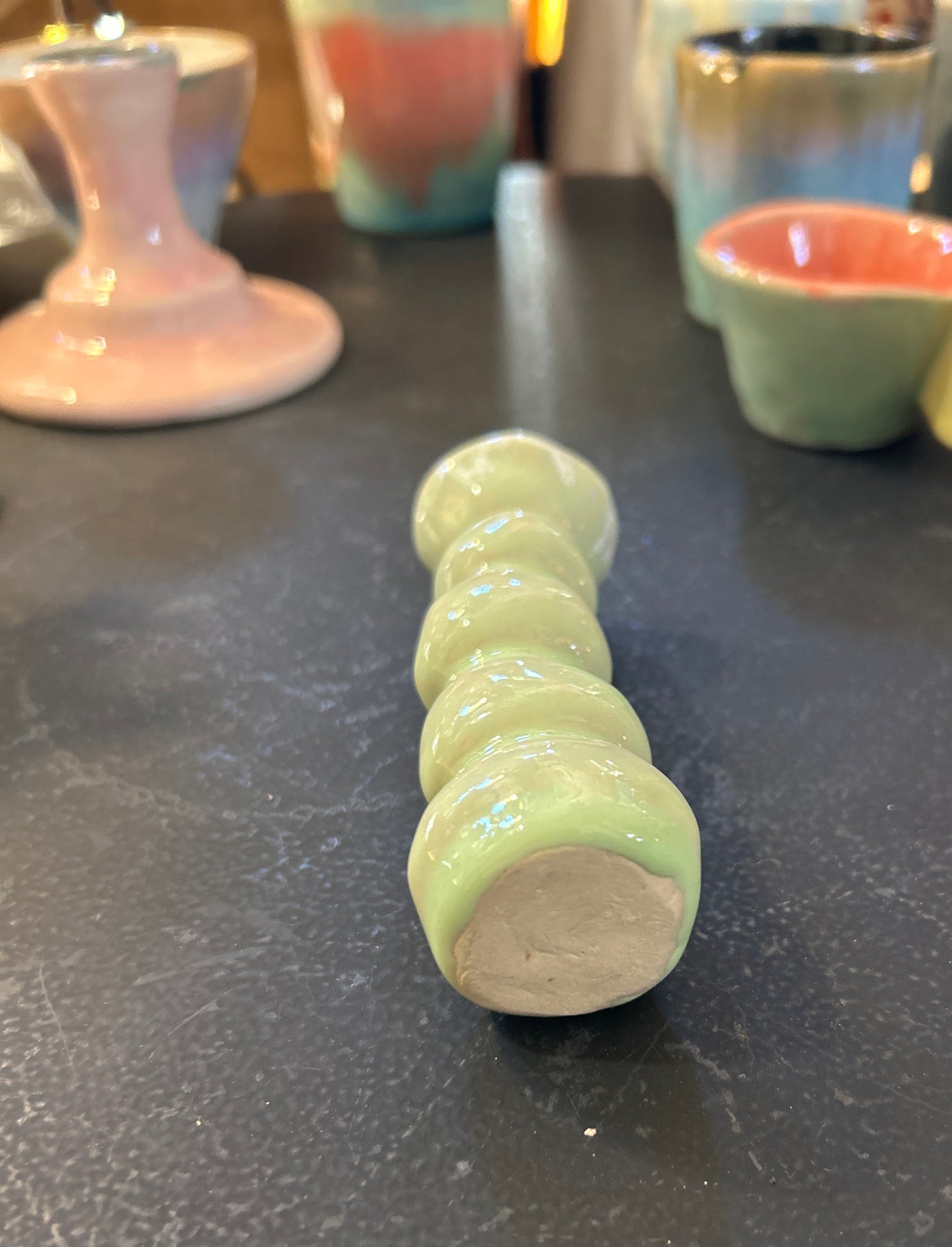 Kerzenständer oder Eierbecher glasiert - Handgemachte Keramik von Johanna Reiner