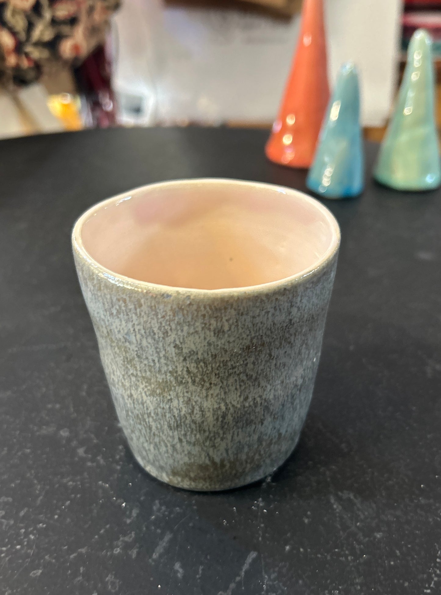 Teeschale/Kaffeebecher glasiert - Handgemachte Keramik von Johanna Reiner