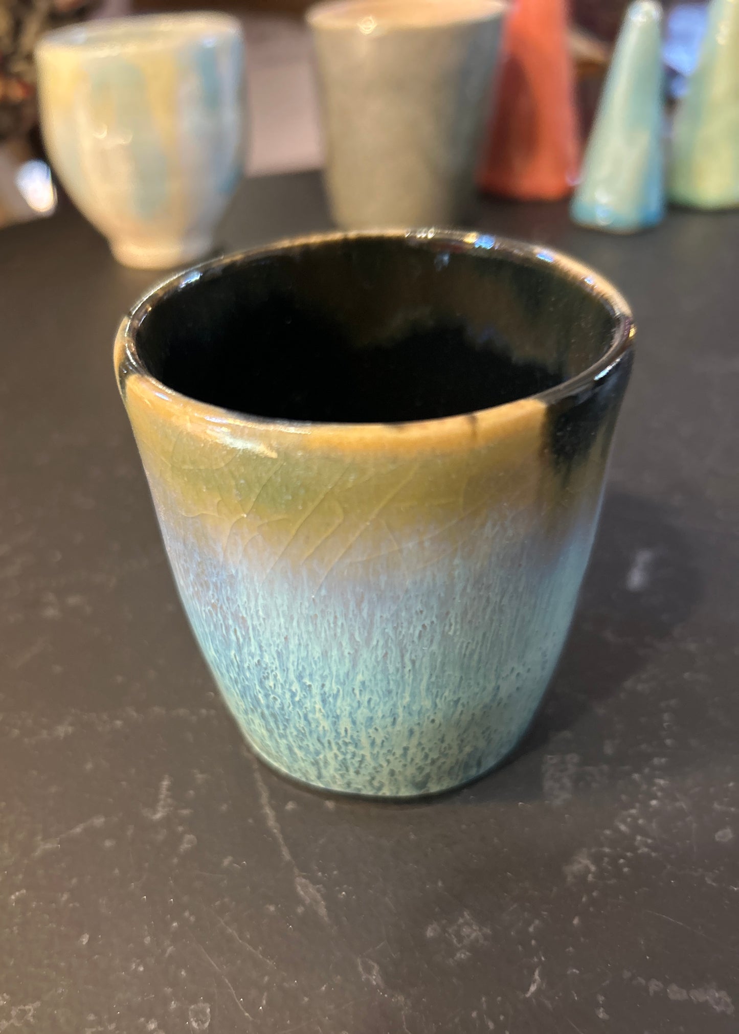 Teeschale/Kaffeebecher glasiert - Handgemachte Keramik von Johanna Reiner