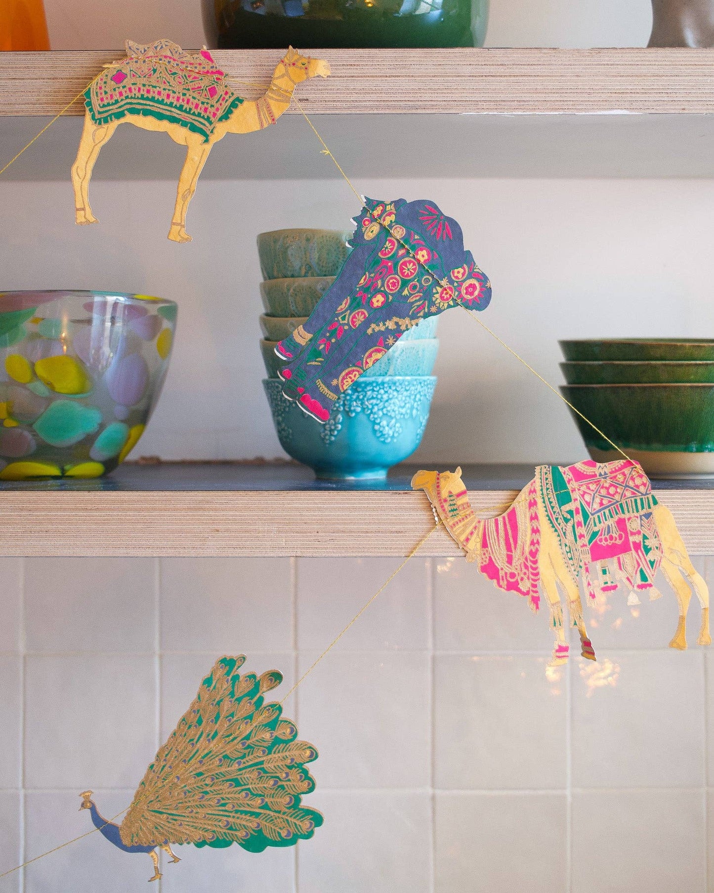 Indien genähte Girlande