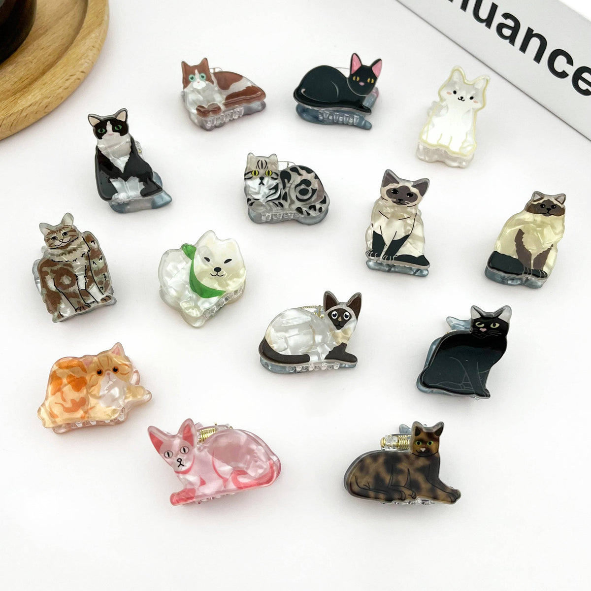 Mini Katzen Haarklammer