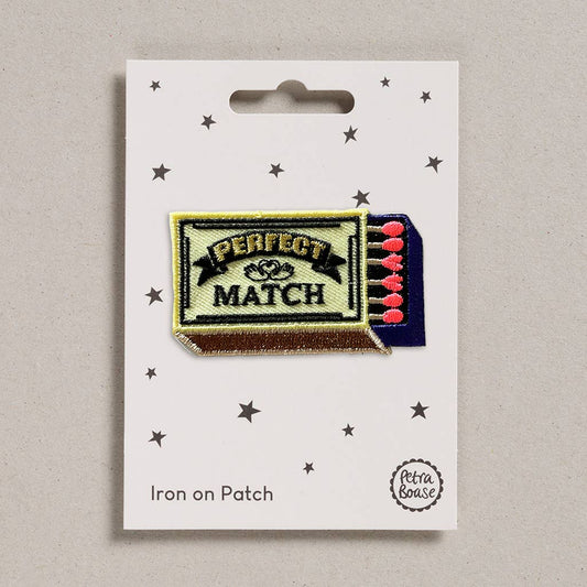 Perfekte Übereinstimmung | Matchboxes/Zündhölzer aufbügelbarer, bestickter Aufnäher