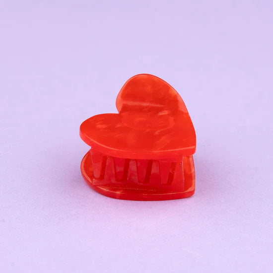 Mini-Haarklammer rotes Herz von Coucou Suzette