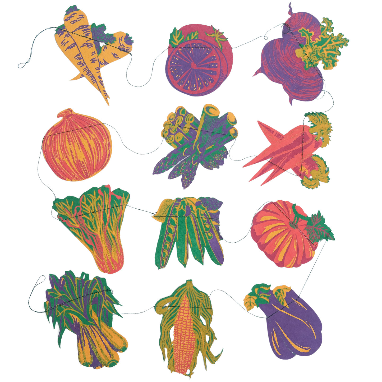 Marias Lieblingsgirlande! Gemüsegirlande genäht