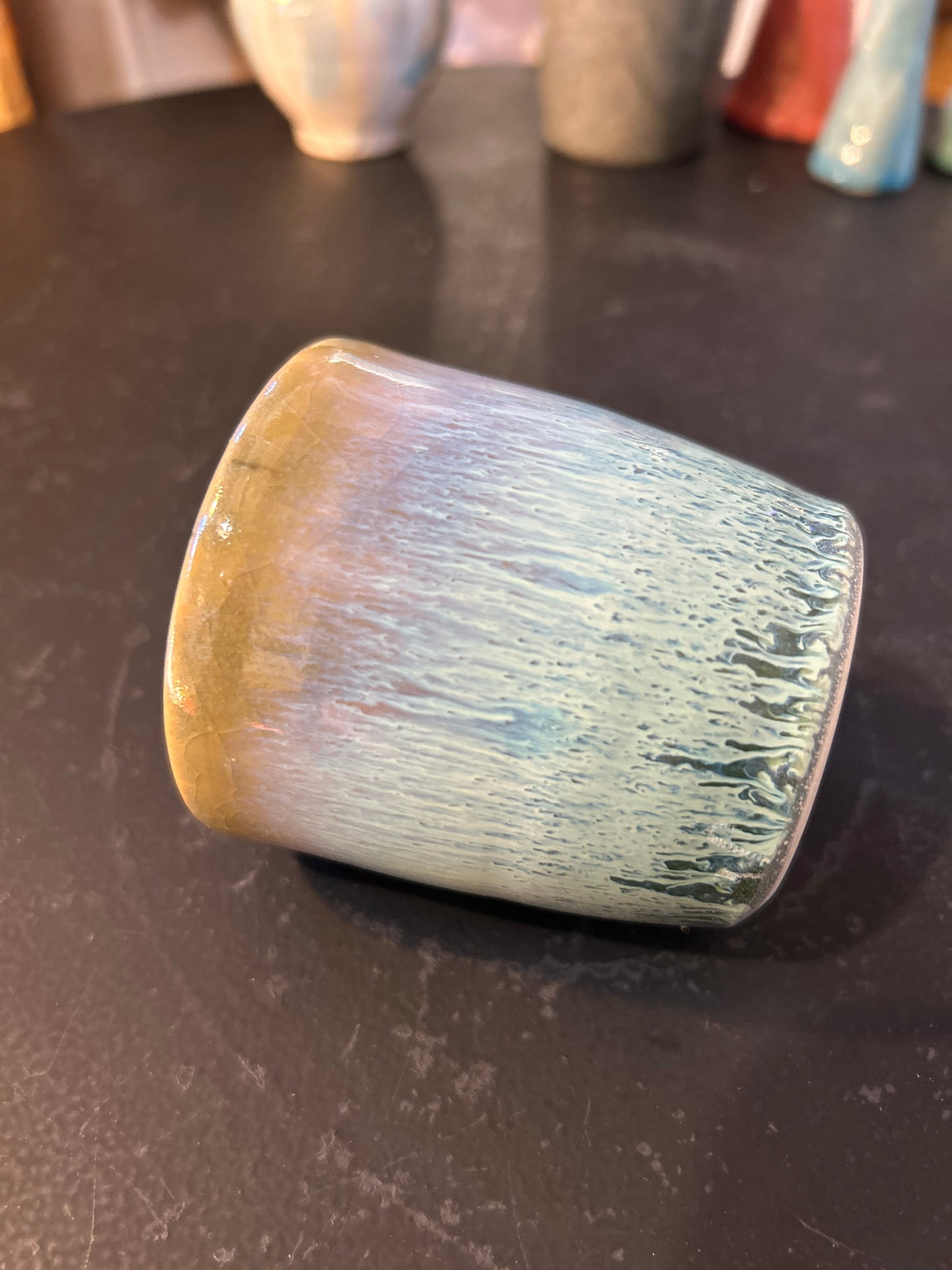 Teeschale/Kaffeebecher glasiert - Handgemachte Keramik von Johanna Reiner