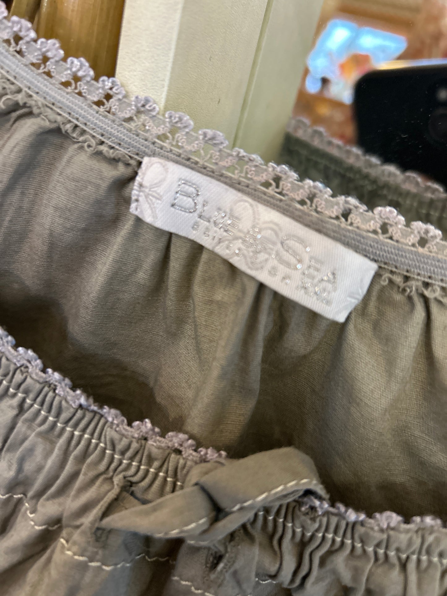 Graues Baumwollkleid mit Raffungen & Zip-Details - Second hand