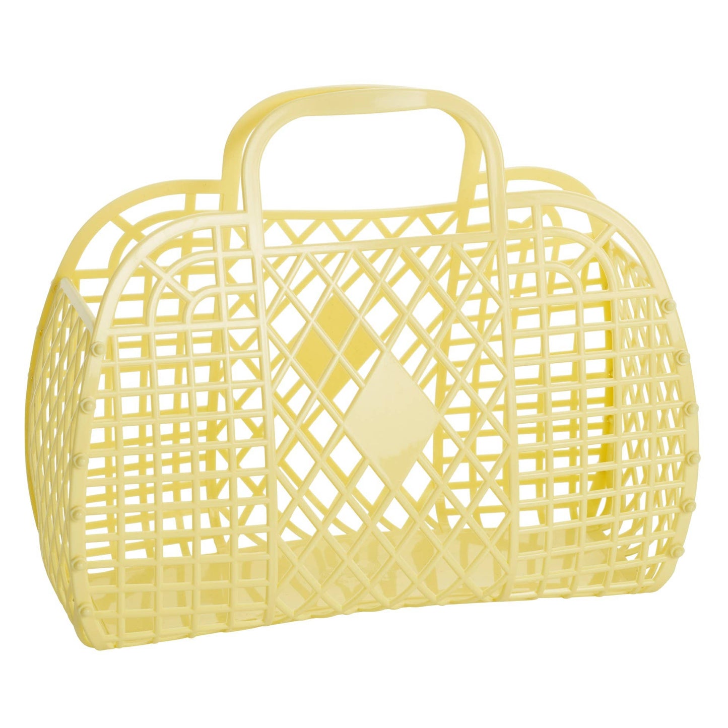 Sun Jellies Retro Basket Jelly Bag – Groß: Primrose Yellow