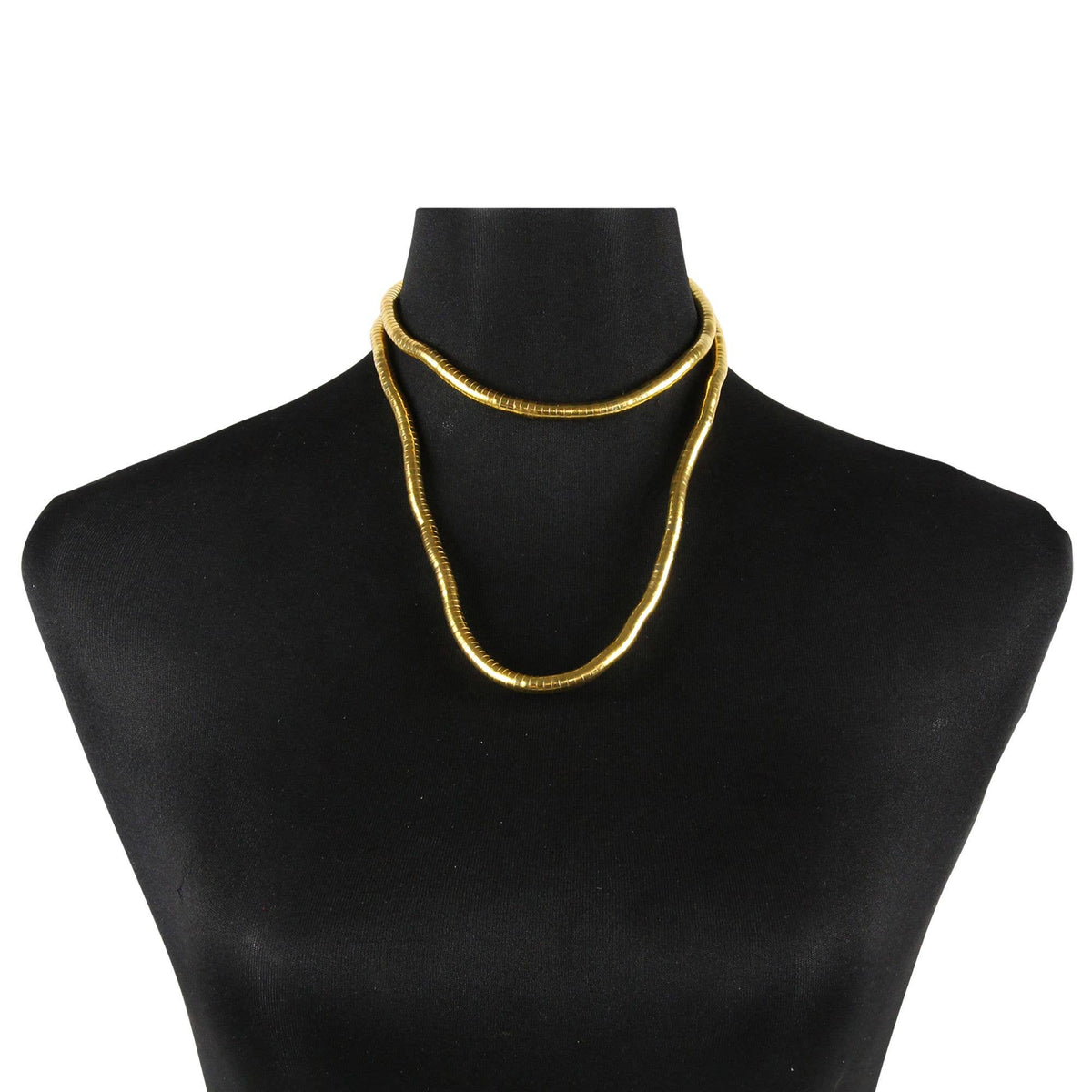 Halskette Schlangenkette gold dunkel 6mm Armband biegsam