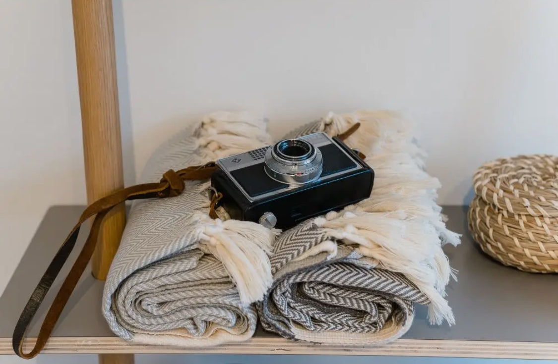 Hamamtuch/Saunatuch/Badetuch mit Fransen aus 100% Baumwolle