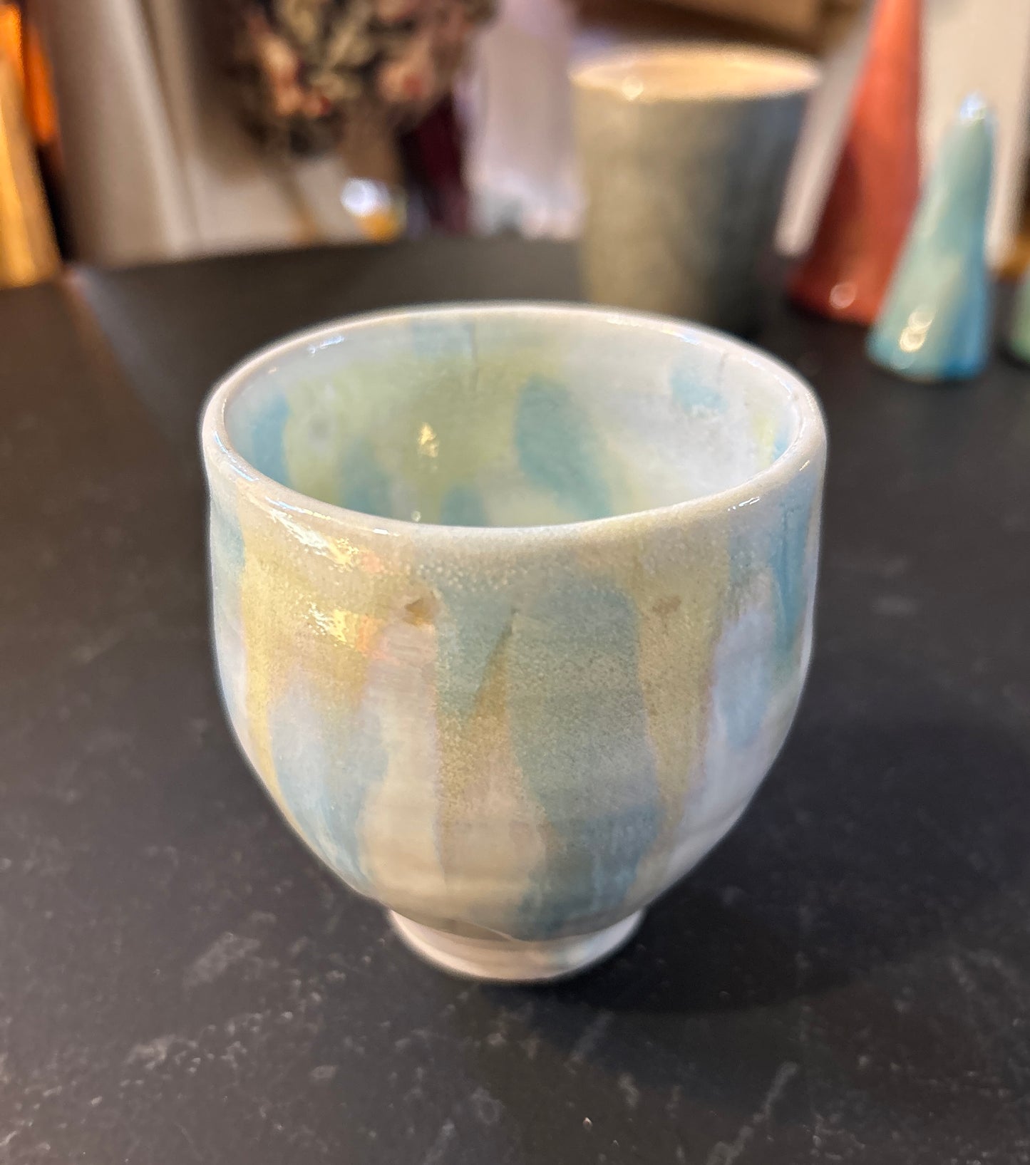 Teeschale/Kaffeebecher glasiert - Handgemachte Keramik von Johanna Reiner