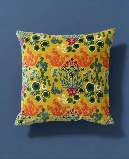 Kissen COUSSIN CARRE VELOURS - Swainston Gold – 100% Baumwolle