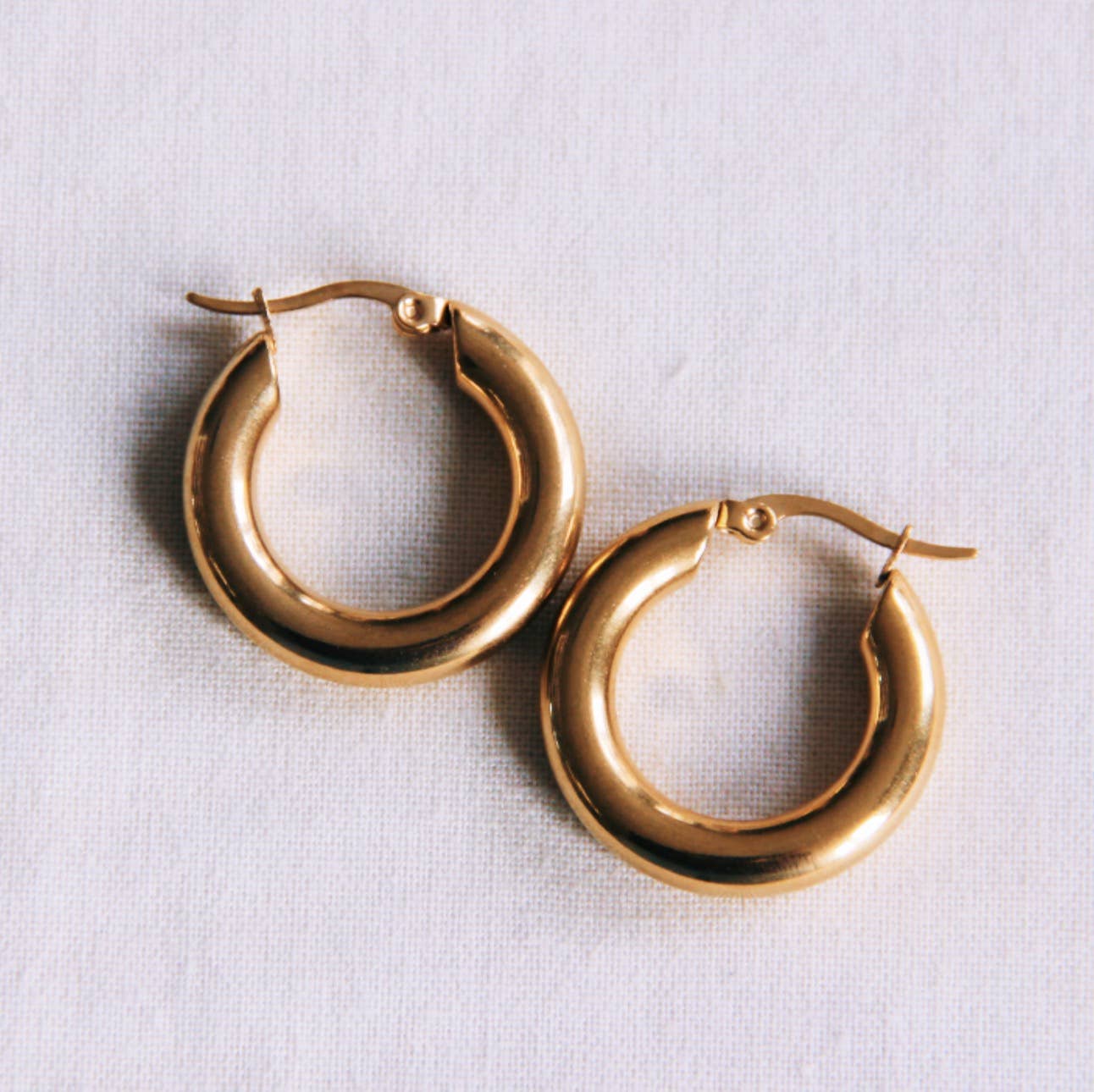 Edelstahl-Ohrringe 'Bold 25mm'