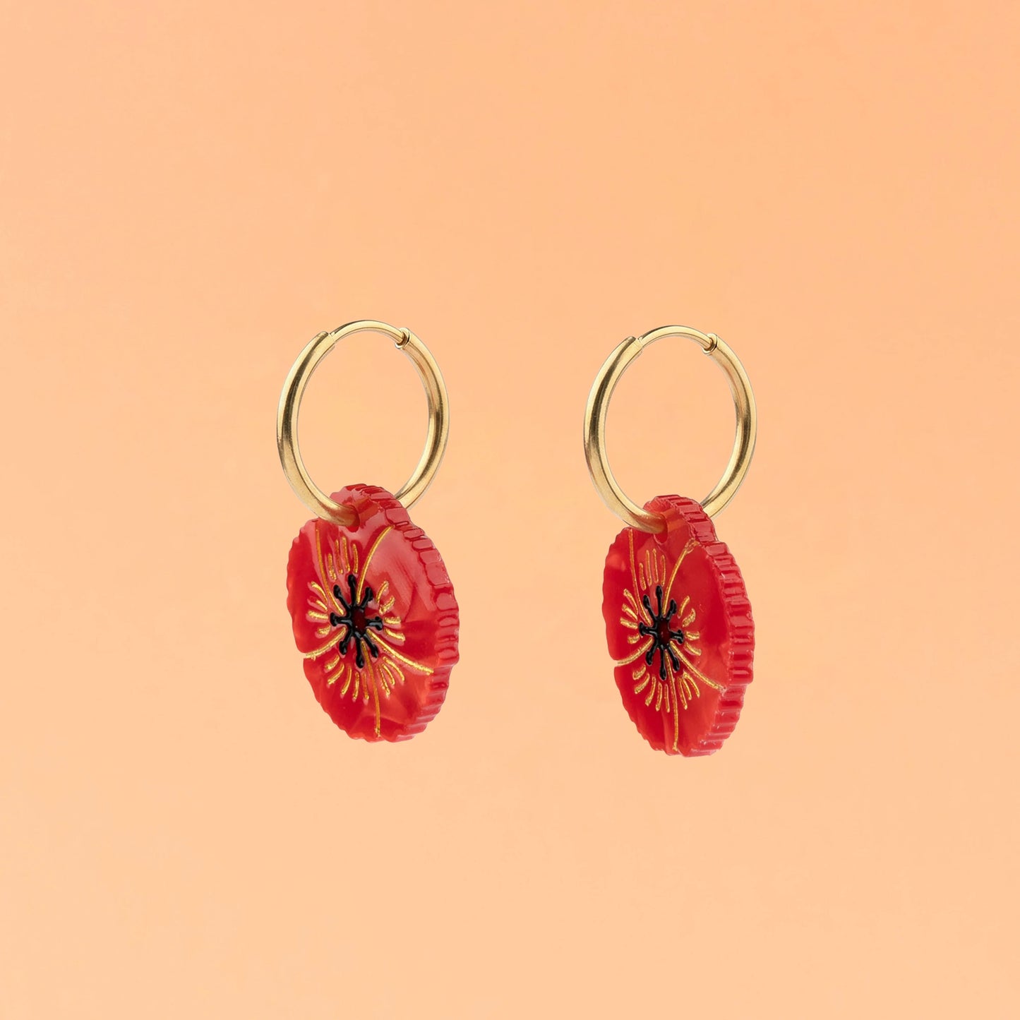 Ohrringe Mohnblume von Coucou Suzette