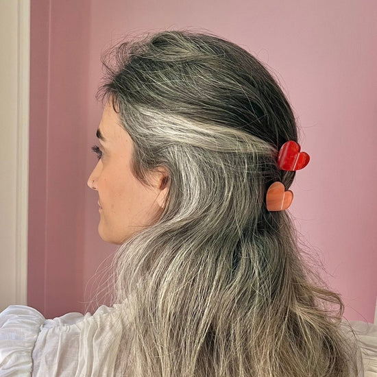 Mini-Haarklammer rotes Herz von Coucou Suzette