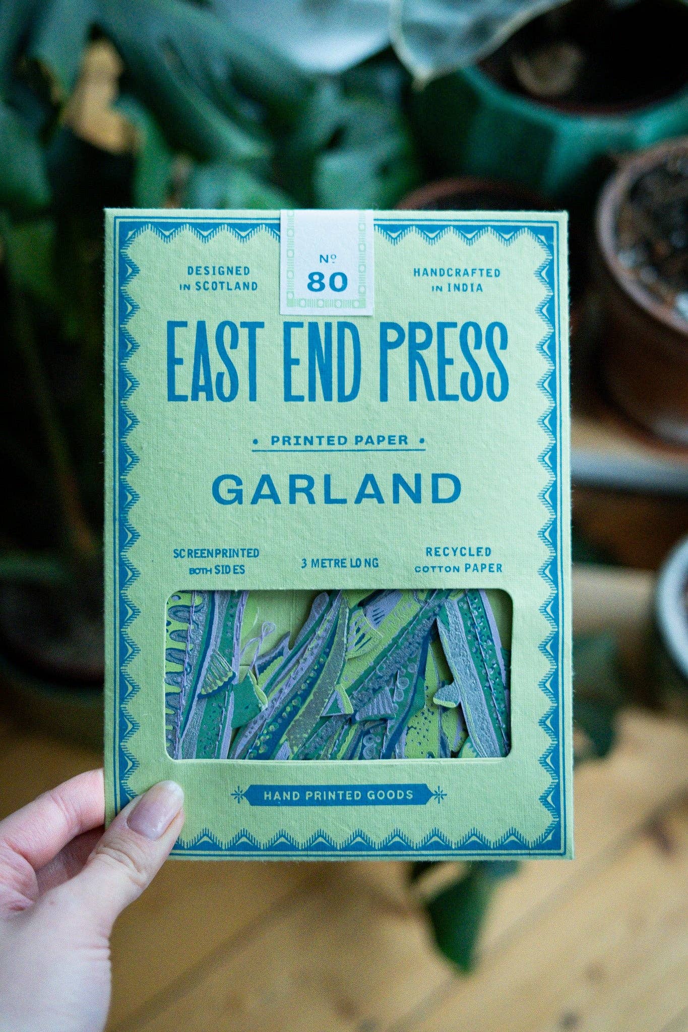 Leckere Sardellen – genähte Girlande