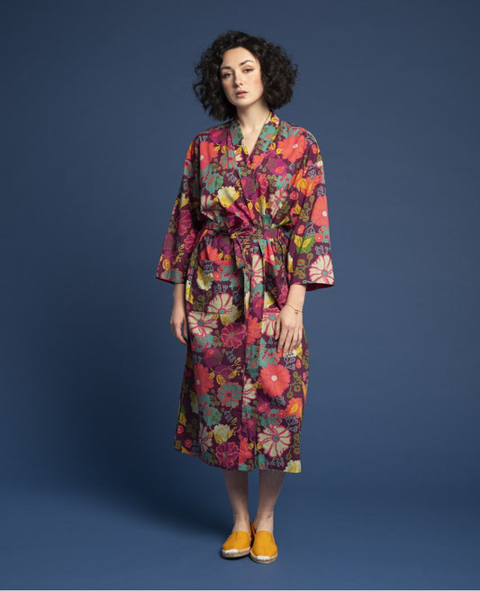 Kimono, Morgenmantel, Bademantel von Les Touristes Paris – 100% Baumwolle