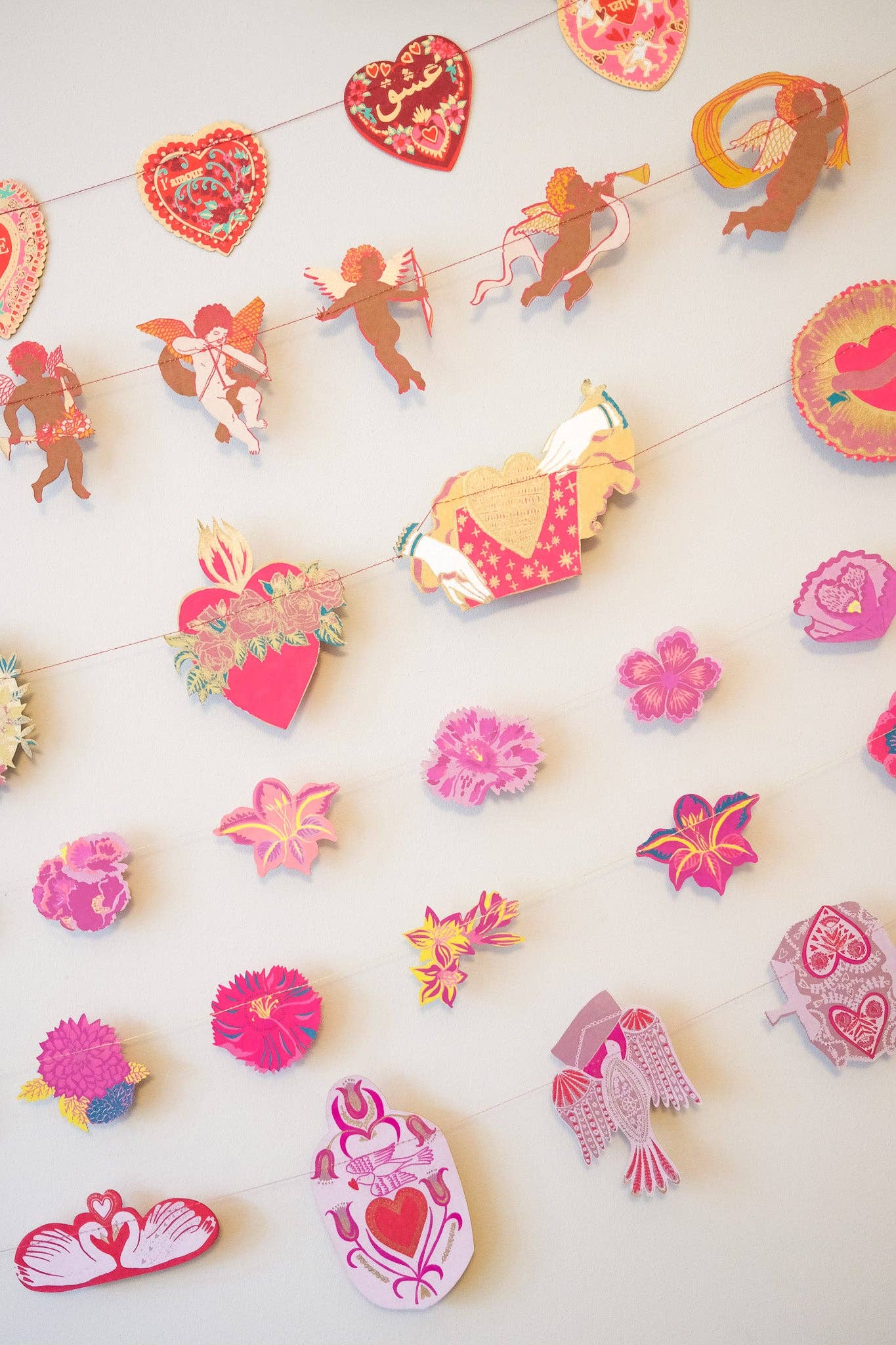 Frühlingsgarten Genähte Girlande