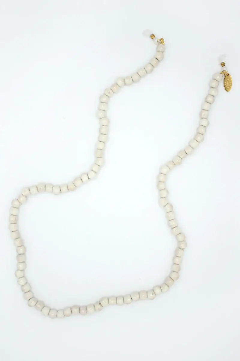 Blanco Ceramico Brillenkette von Coco Bonito