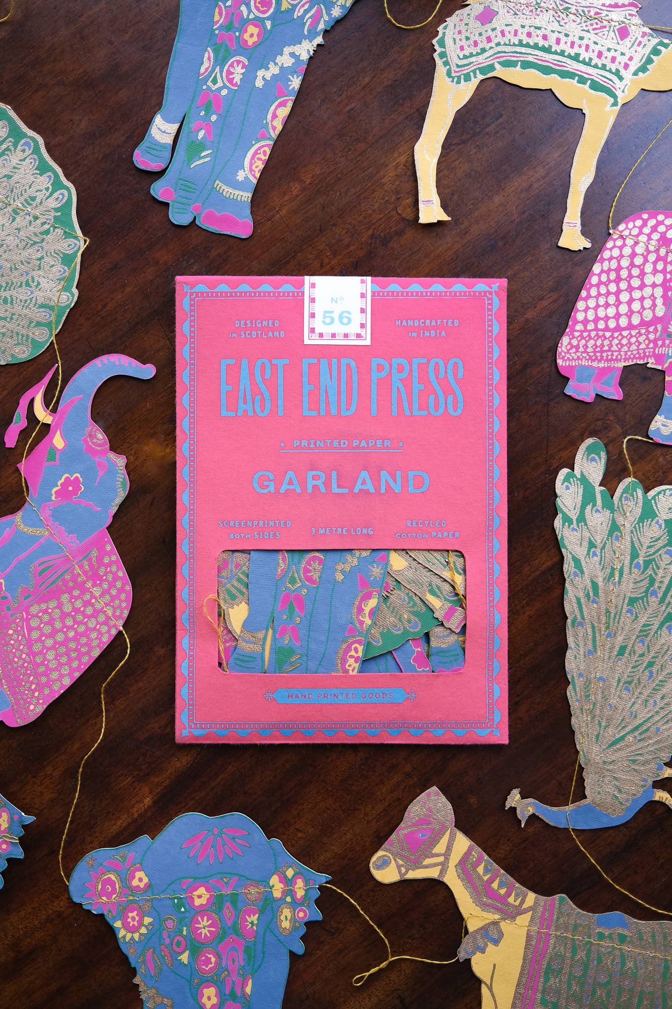 Indien genähte Girlande