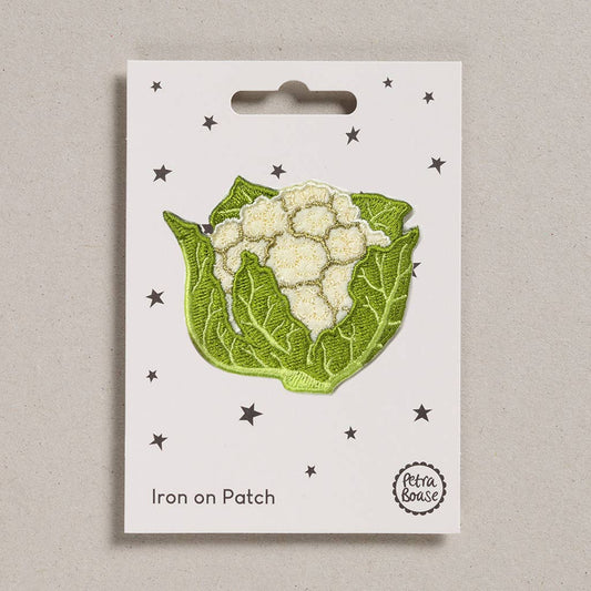 Blumenkohl | Gemüse Aufbügelbarer bestickter Aufnäher