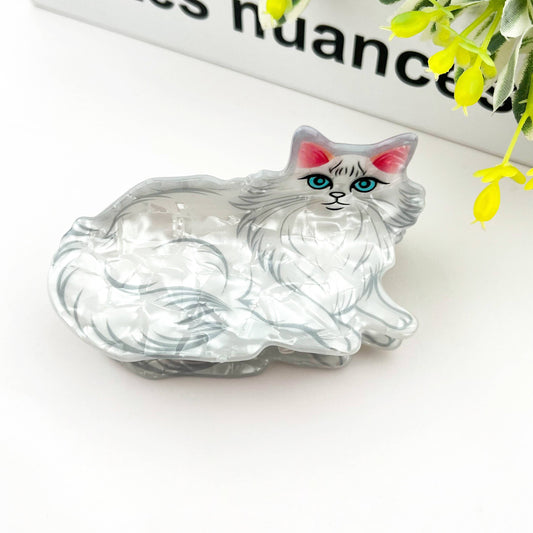 Haarklammer Weiße Perserkatze