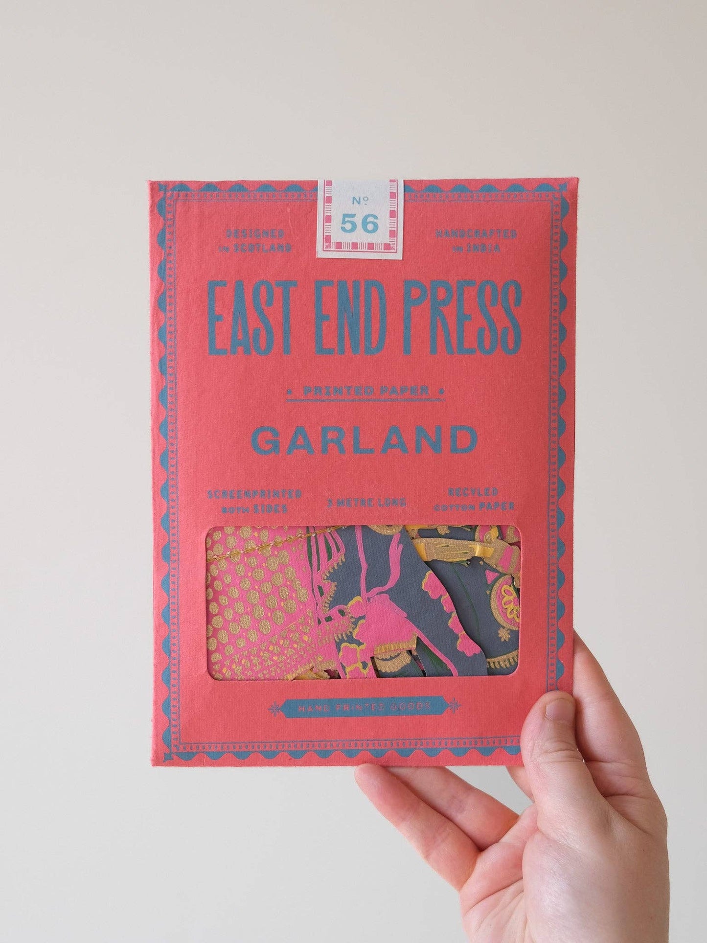 Indien genähte Girlande