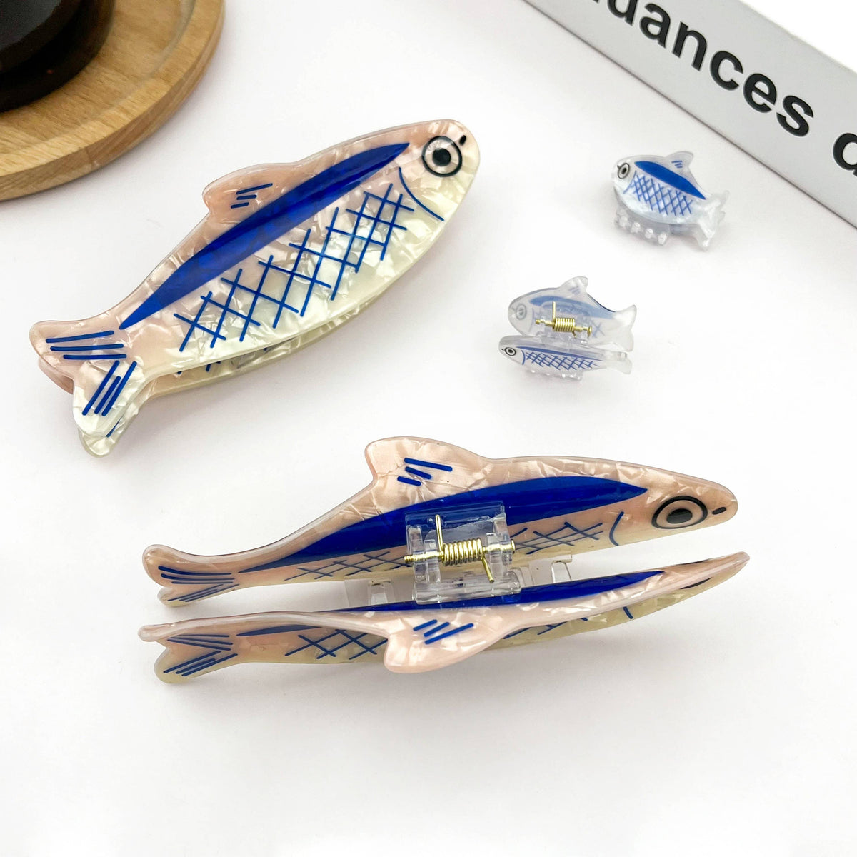 Haarklammer Sardine