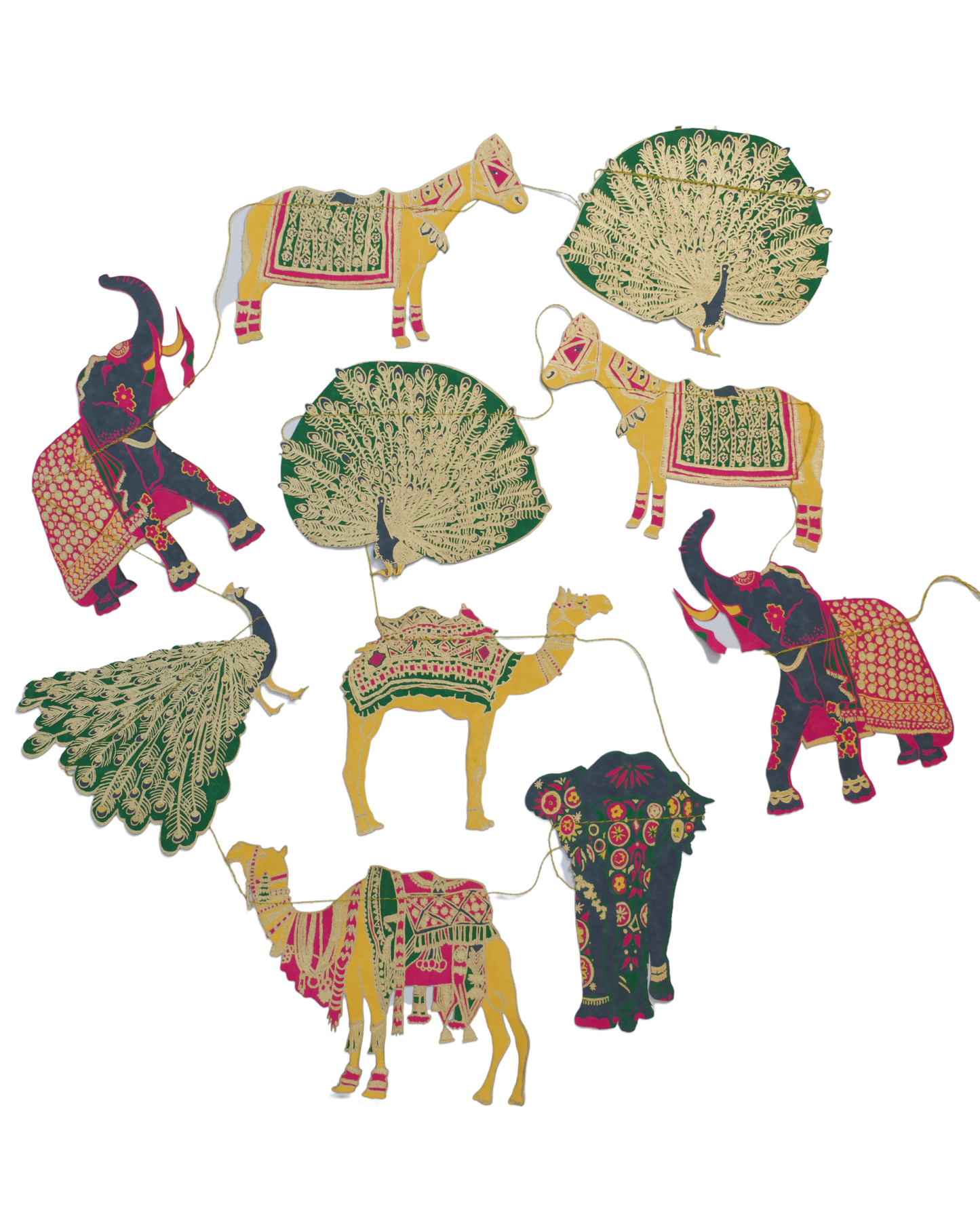 Indien genähte Girlande