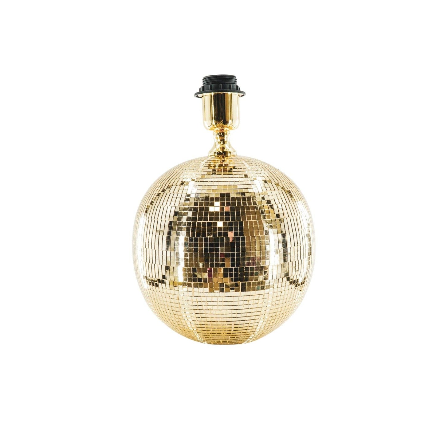 Lampe - Tischlampe Discokugel - Glas - Gold - 20x20x20cm