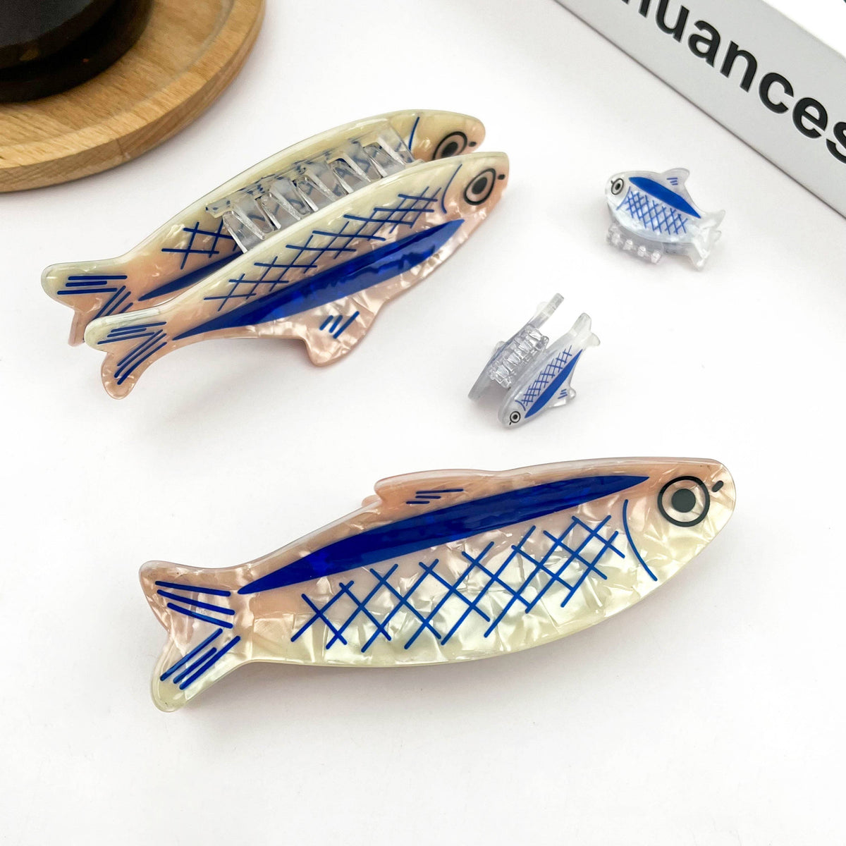 Haarklammer Sardine