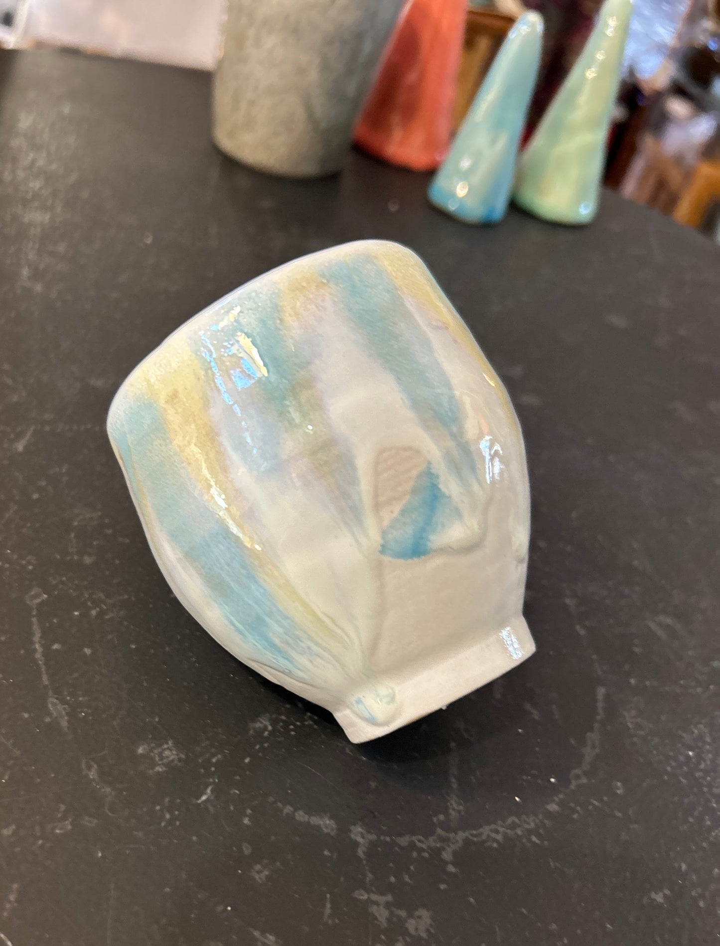 Teeschale/Kaffeebecher glasiert - Handgemachte Keramik von Johanna Reiner