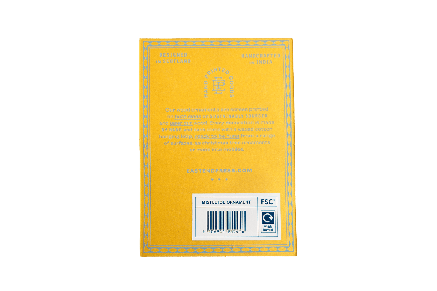 UK/EU: Mistelzweig Holzornament
