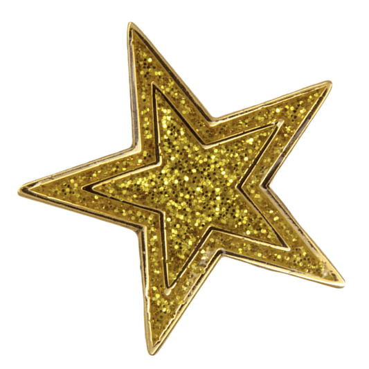 Stern-Glitzer-Pin Gold