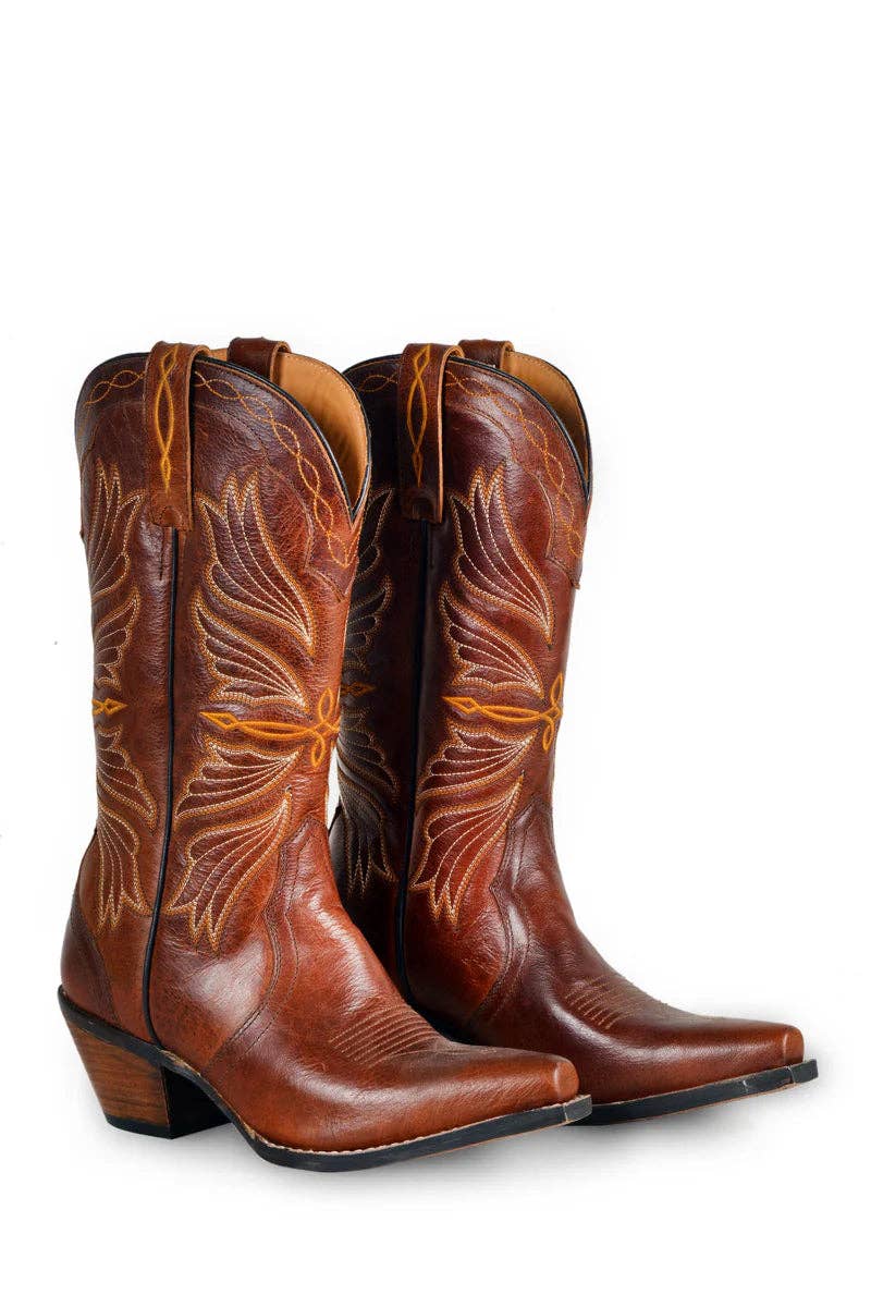 MYRA - EU Domingo Cherry Damenlederstiefel: 43