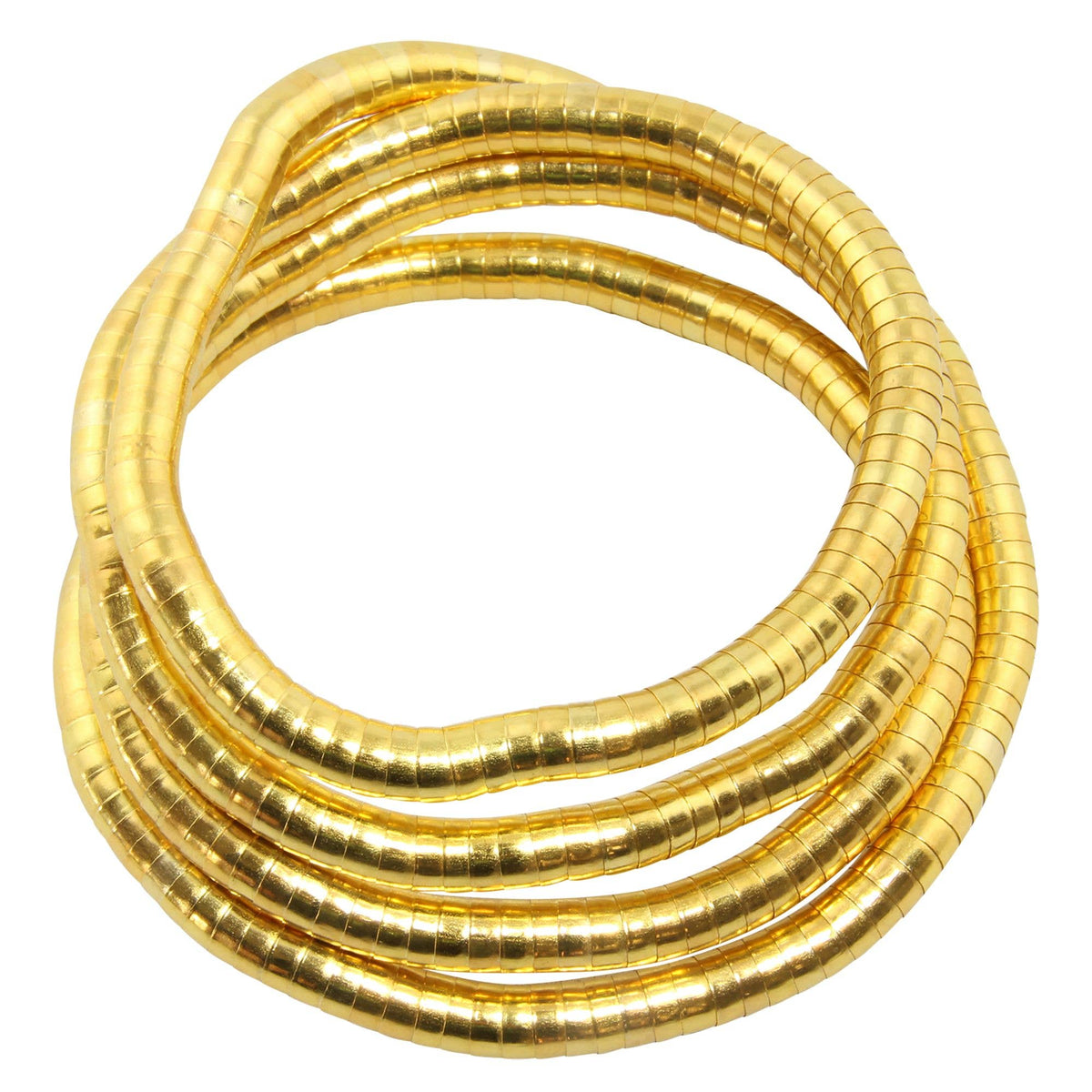 Halskette Schlangenkette gold dunkel 6mm Armband biegsam