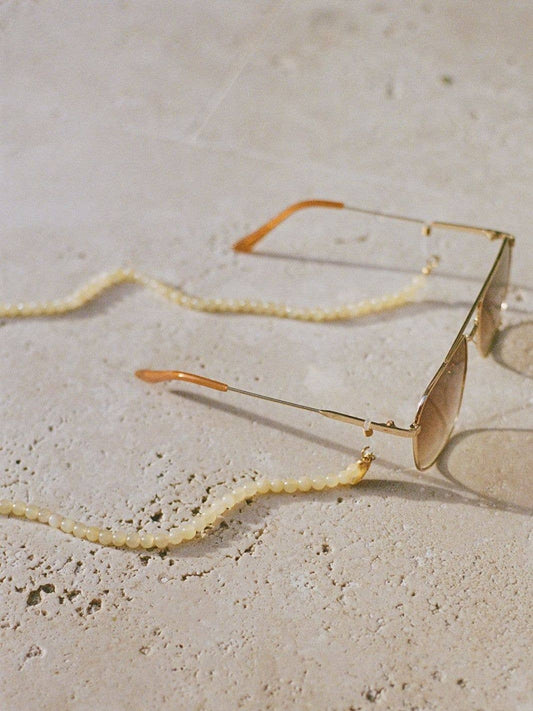 Pastella Gelbe Brillenkette von Coco Bonito